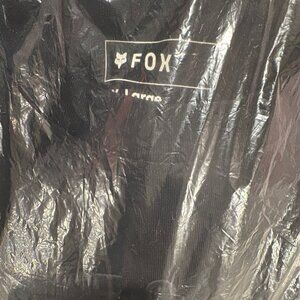 Fox Wordmark Premium Crop Womens T-Shirt (XL  Black)